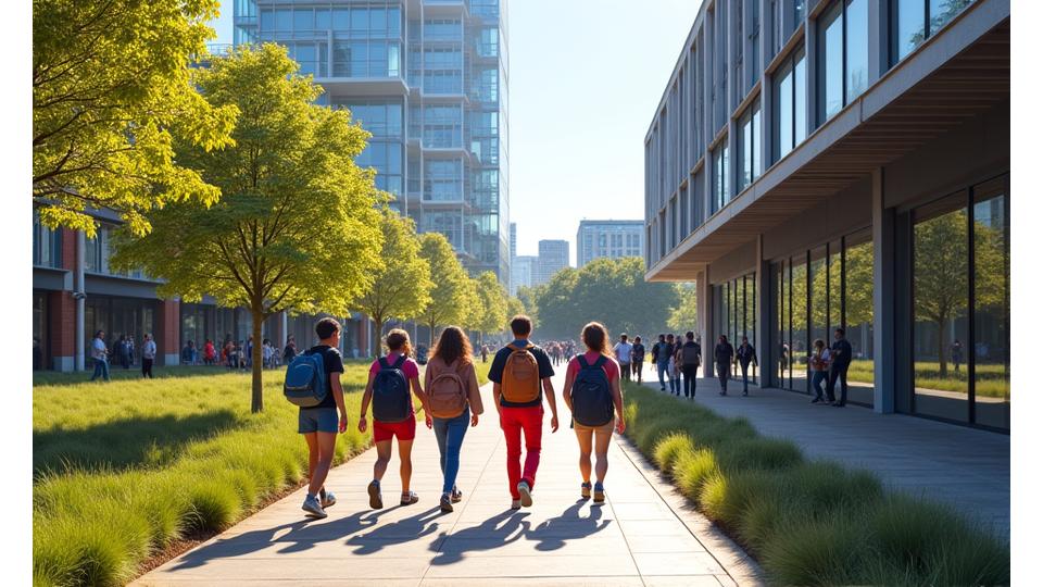 University Campus Students